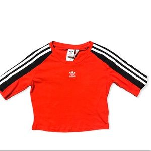 Adidas sport crop top size us4